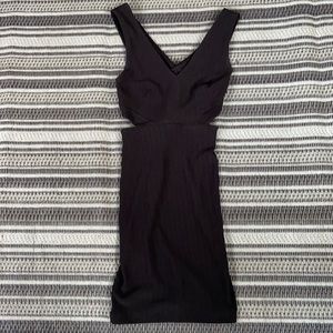 Black cut out detail dress nwot